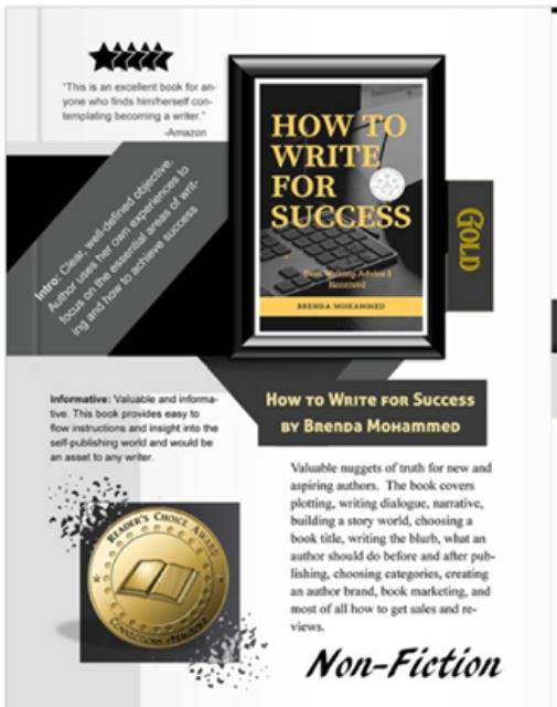 HOW TO WRITE FOR SUCCESS written by Brenda Mohammed