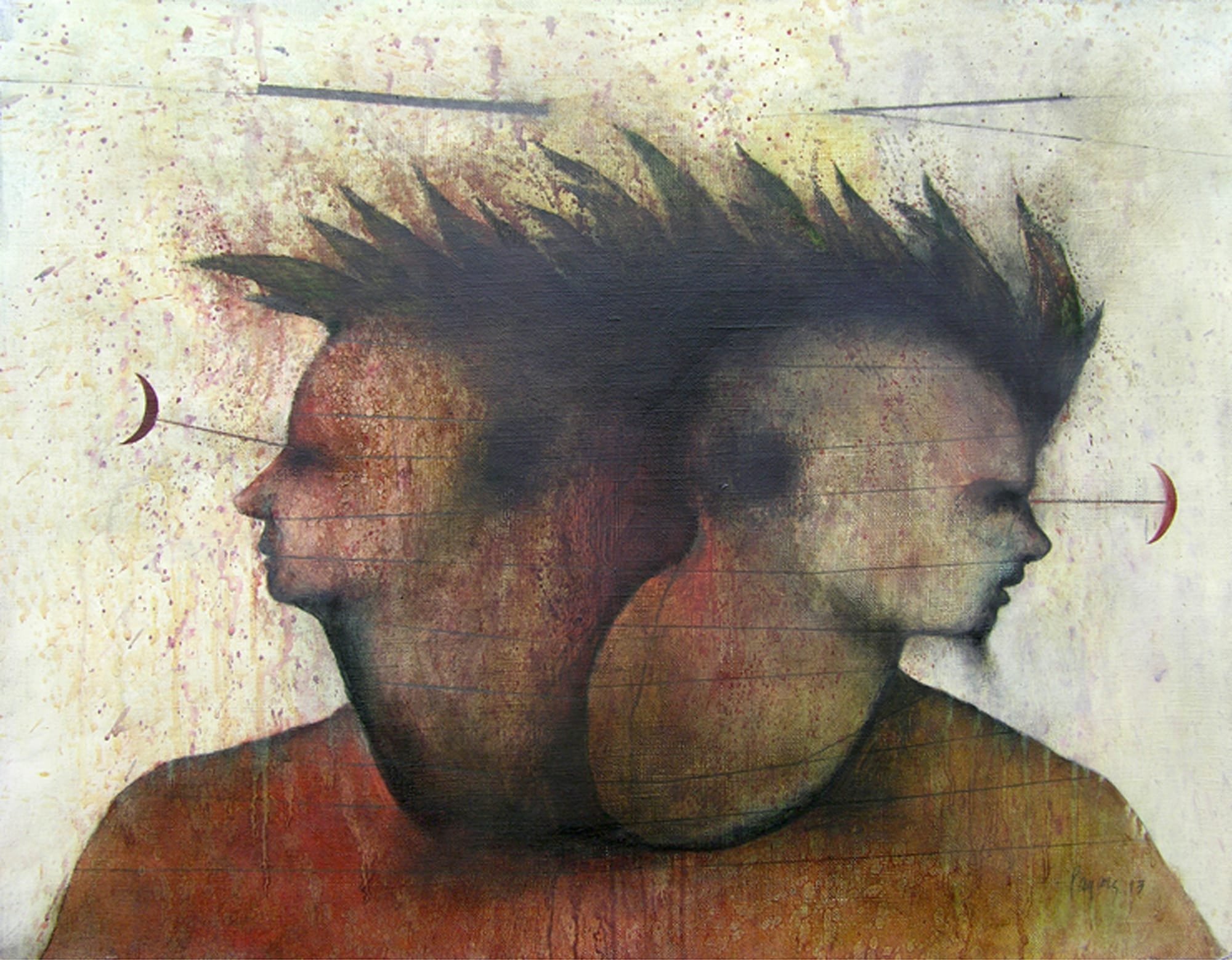 “GEMELOS DE LUNA” . 2013 . 20” x 25” . Oil on Canvas