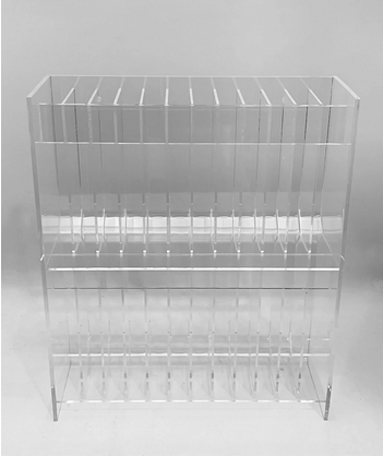 Custom Acrylic Cosmetics Display with Multiple Compartments