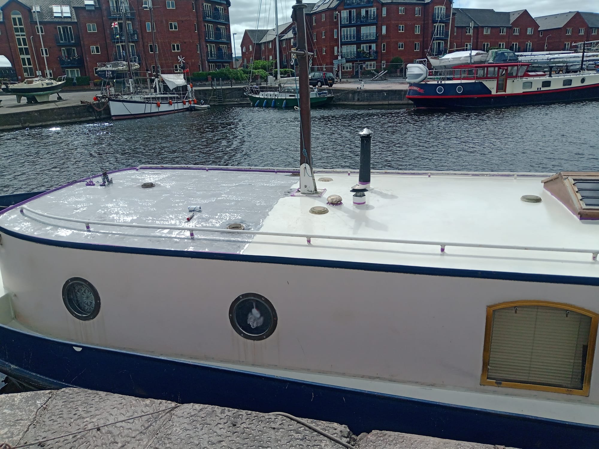 Dutch barge deck epoxy paint coating