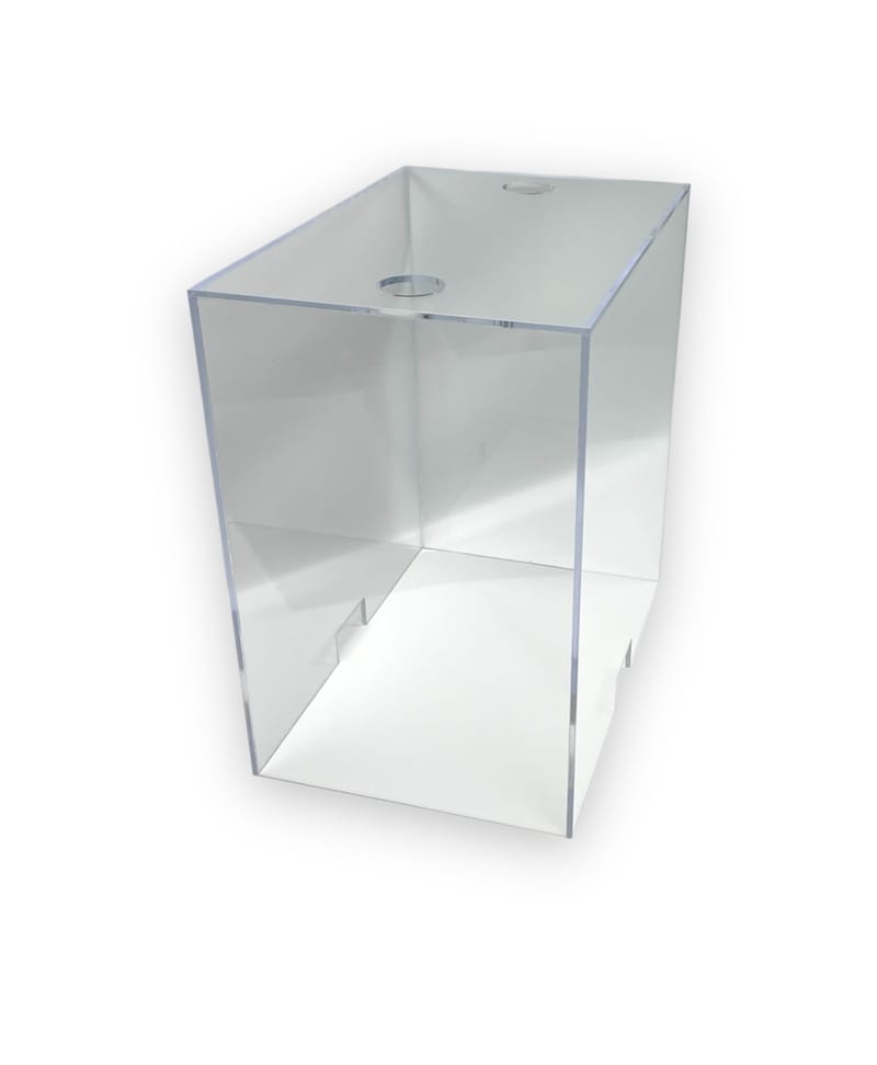 Laboratory Cover with Laser Cut Outs PlexiBoxes4u