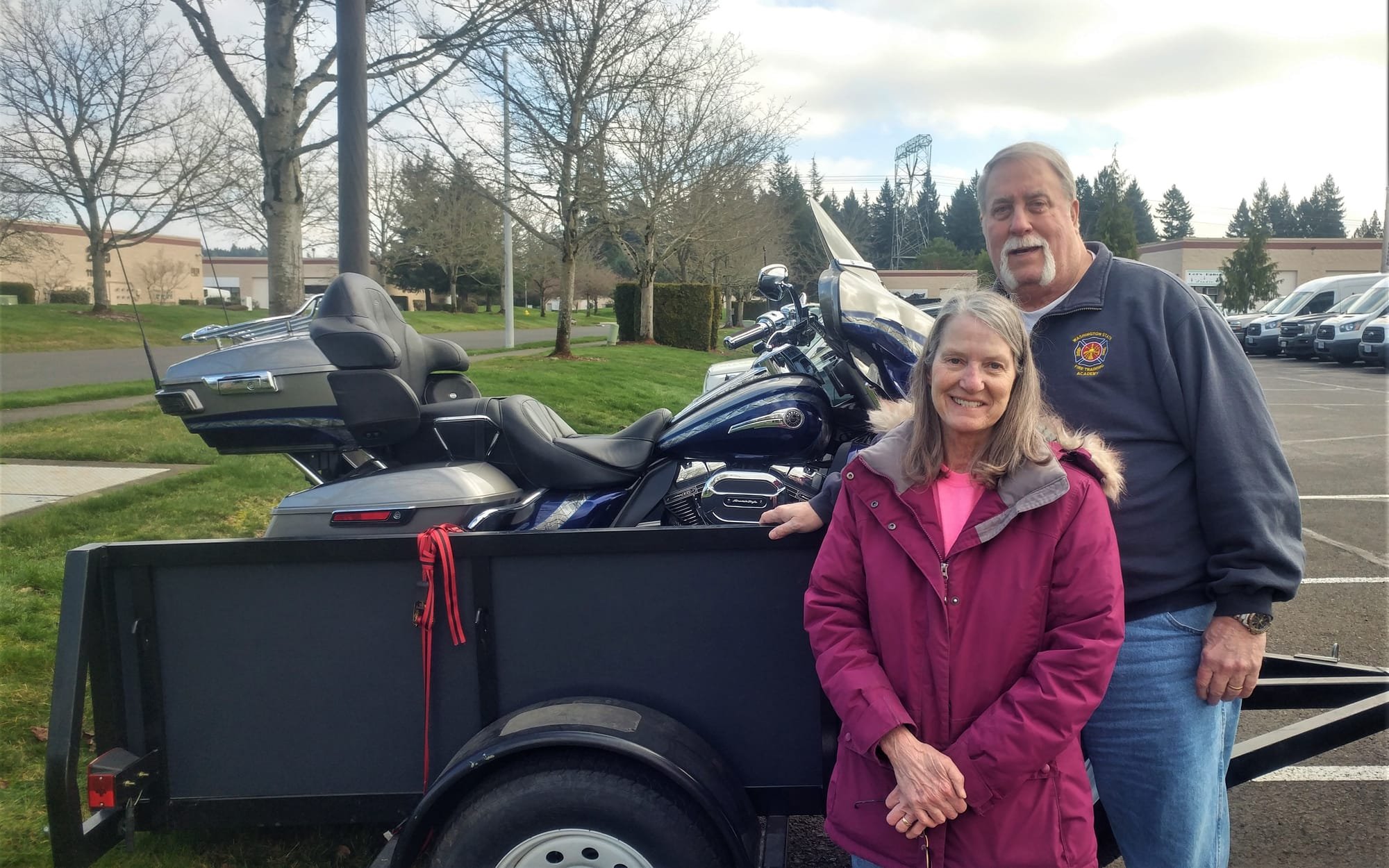 Mark and Sherry M Picking Up their 2016 FLHTKSE CVO Limited.  Thank You Guys !!!!