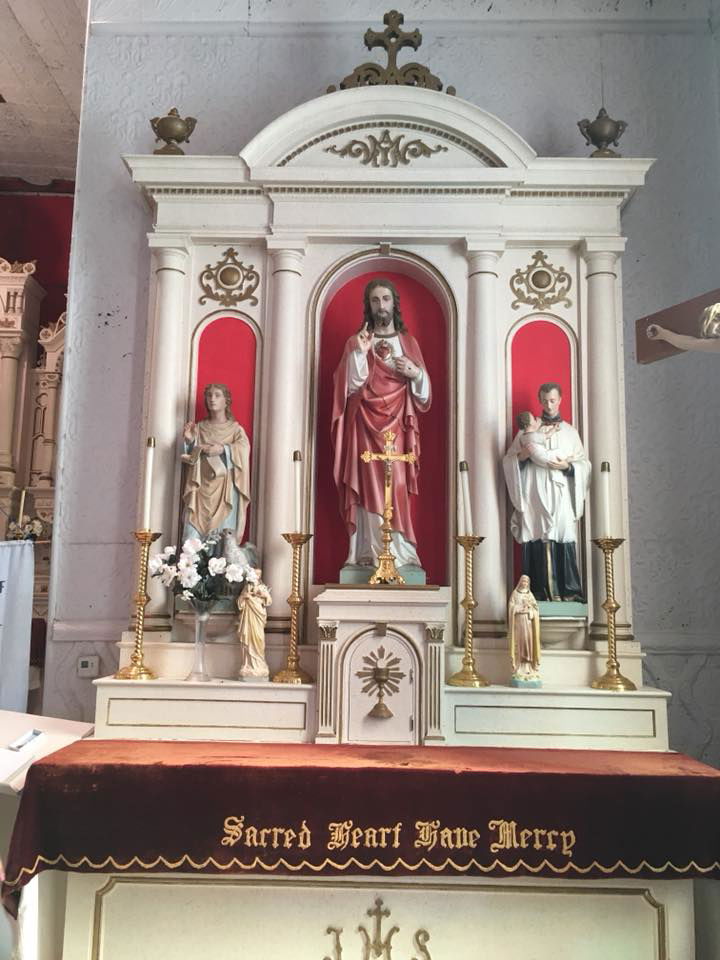 Side altar showingJesus Christ our Savior
