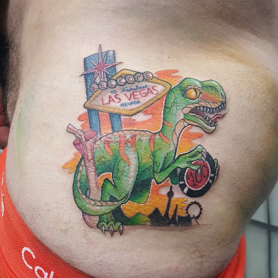 Vegas Raptor tattoo
