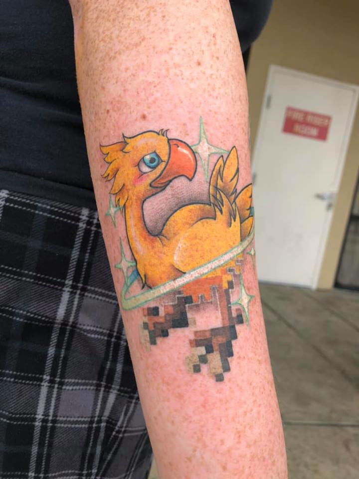 Cybertraditional Chocobo Tattoo