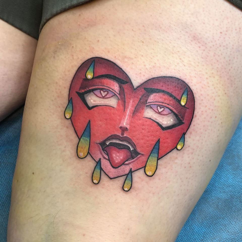 30 Excellent Crying Heart Tattoos You Must Love  Xuzinuo  Page 30