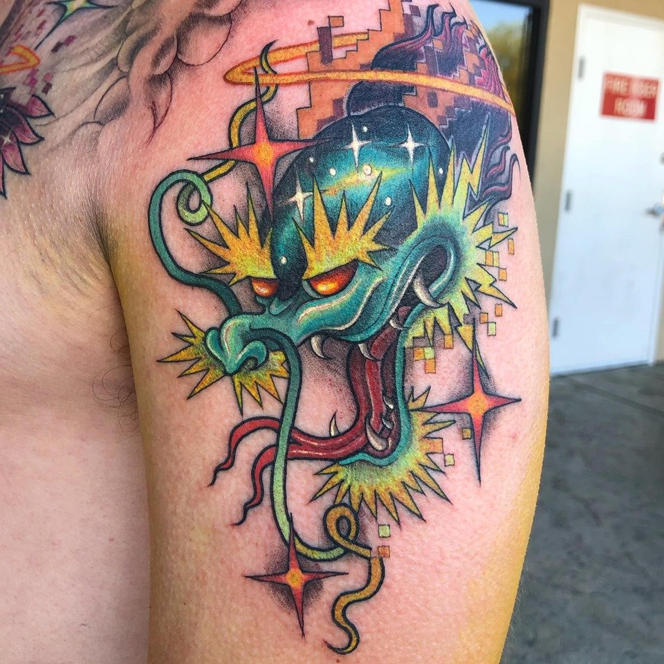 Dragon Head Tattoo