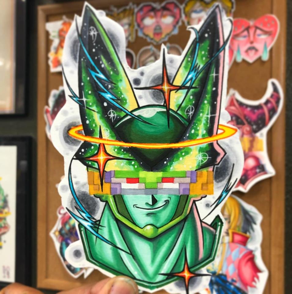 Perfect Cell Tattoo Design