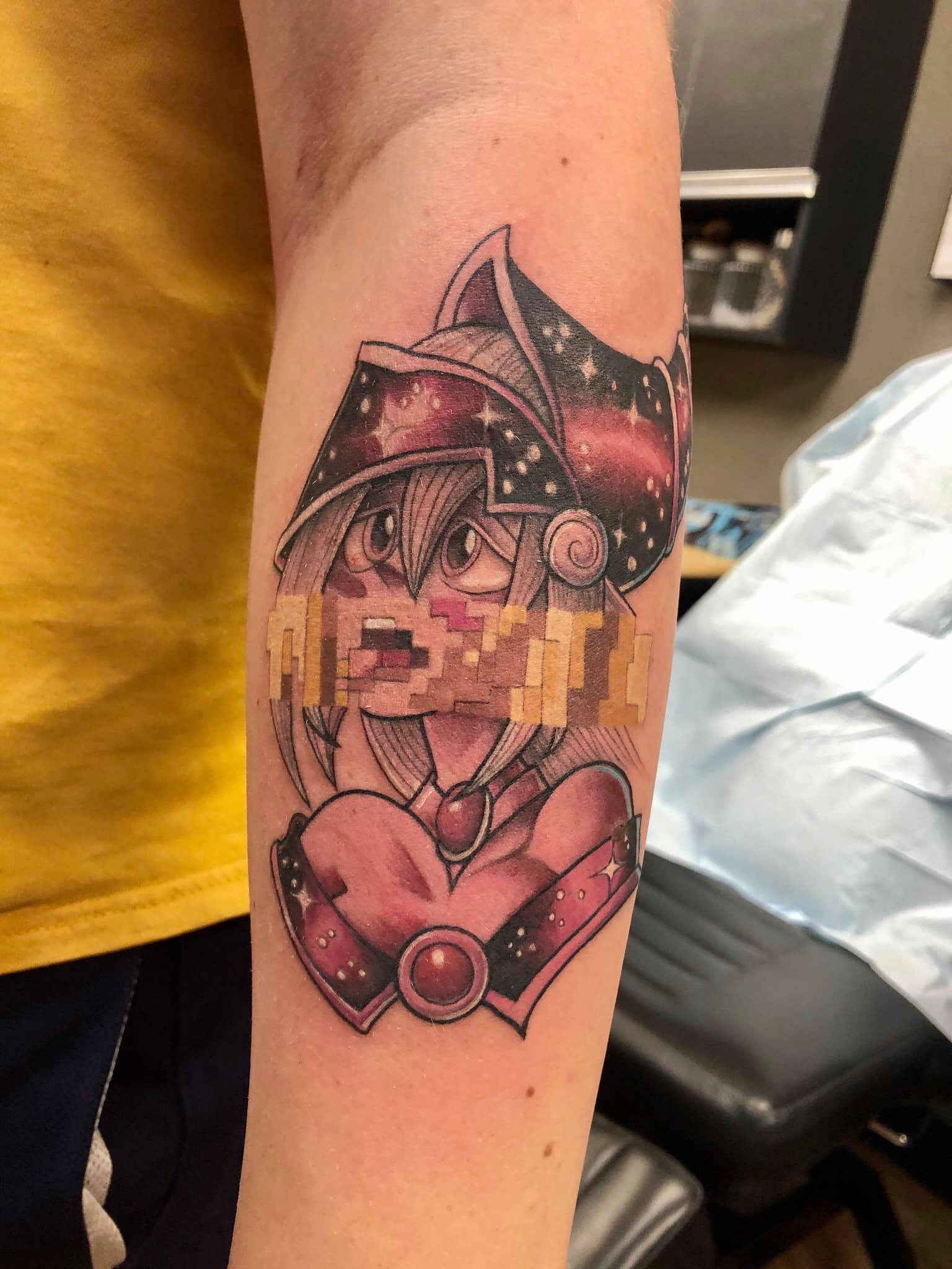 Cyebrtraditional Dark Magician Girl Tattoo The Art of B.Benjamin