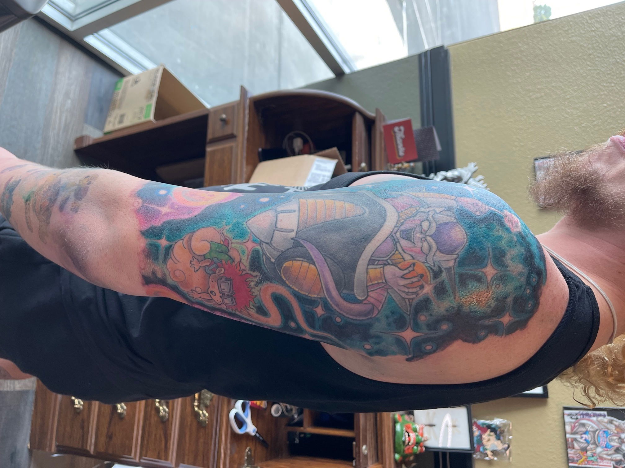 Upper Arm Galaxy Tattoo  (part 3)