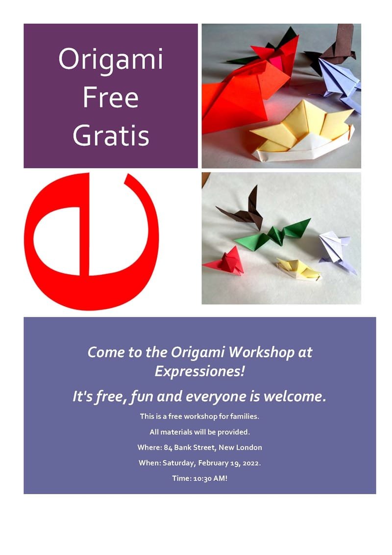 Saturday' Origami workshop