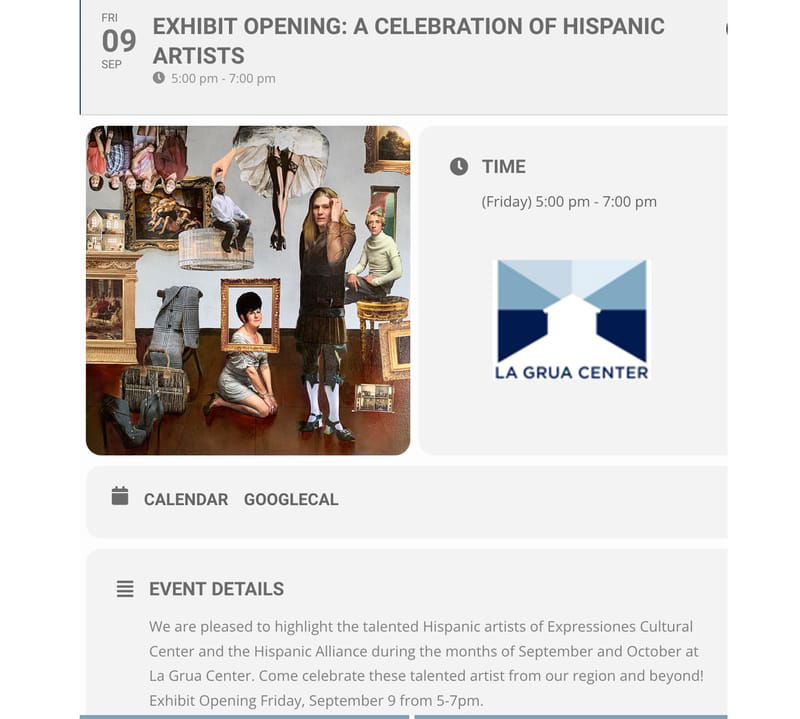 Exhibit Opening: A Celebration of Hispanic Artists