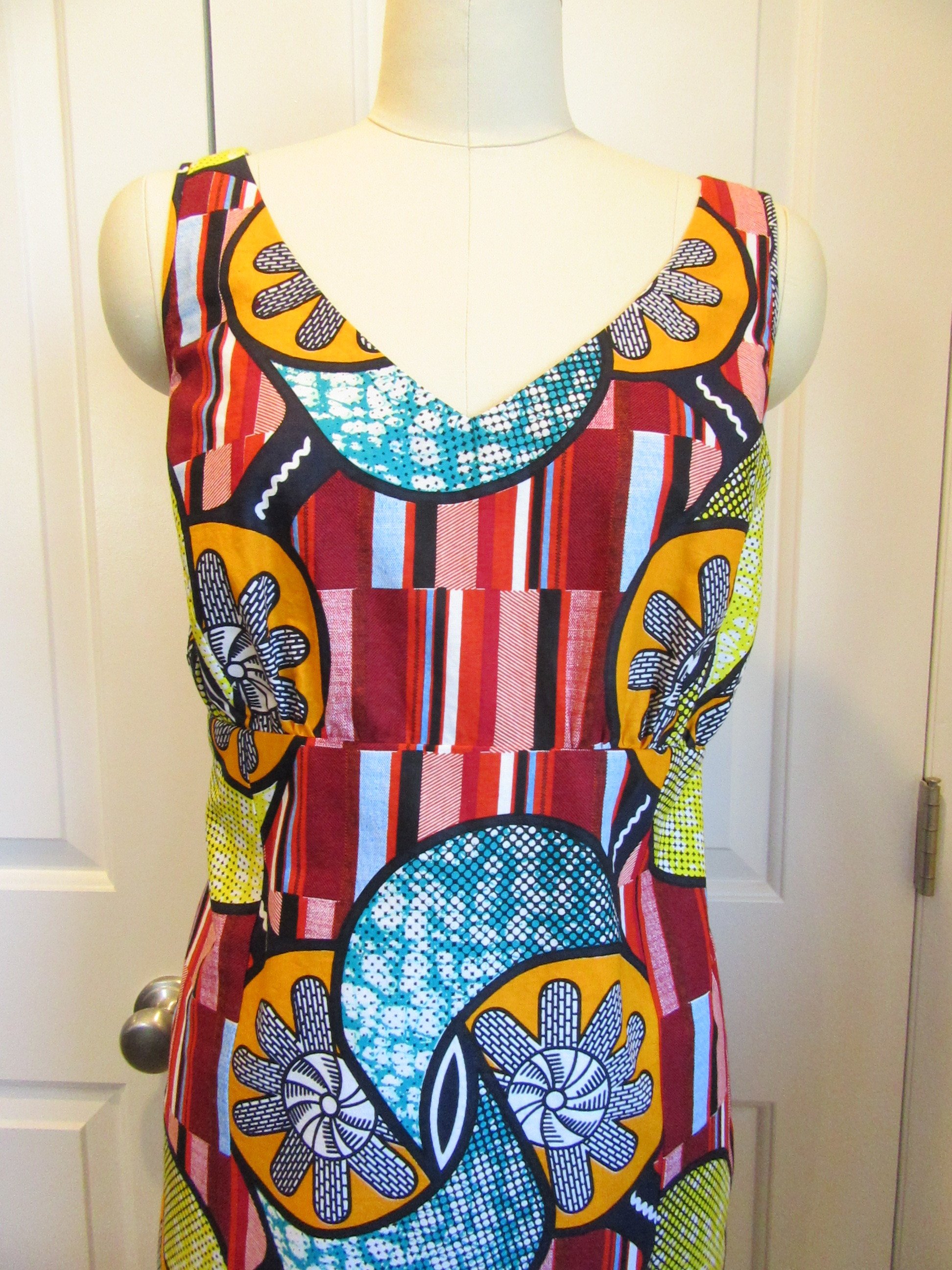 african wax print fabric summer dress