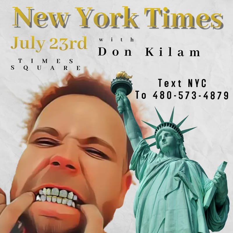 New York Times Square with Don Kilam