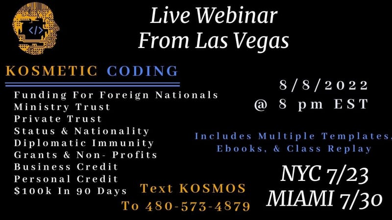 Kosmetic Coding Webinar Las Vegas