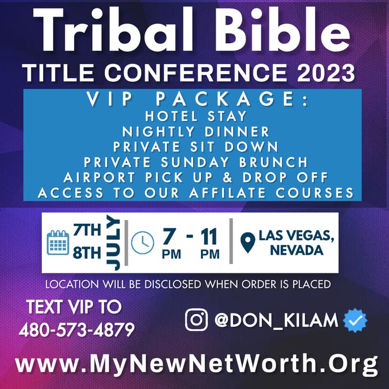 TRIBAL BIBLE CONFERENCE