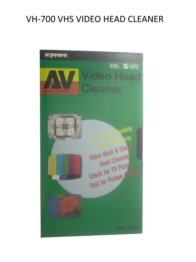 VH700 VHS SVHS VIDEO HEAD CLEANER