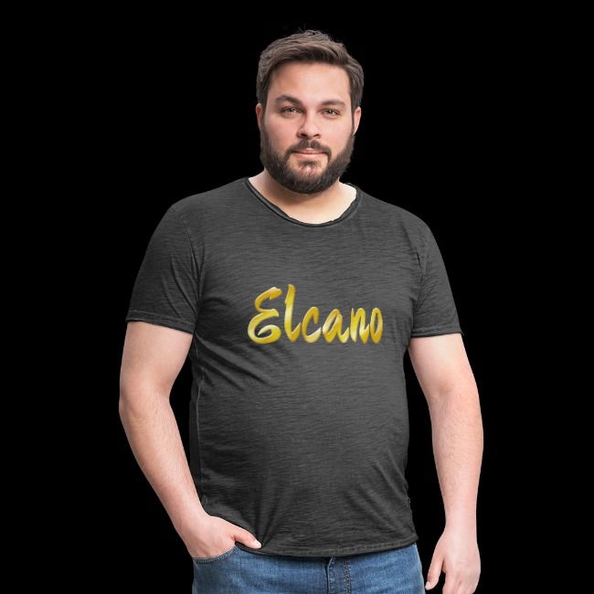 Männer Vintage T-Shirt - Elcano Schriftzug