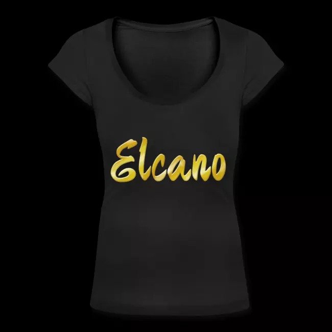Frauen T-Shirt mit U-Ausschnitt - Elcano Schriftzug