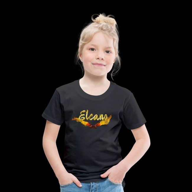 Kinder Premium T-Shirt - Schriftzug mit Fackel