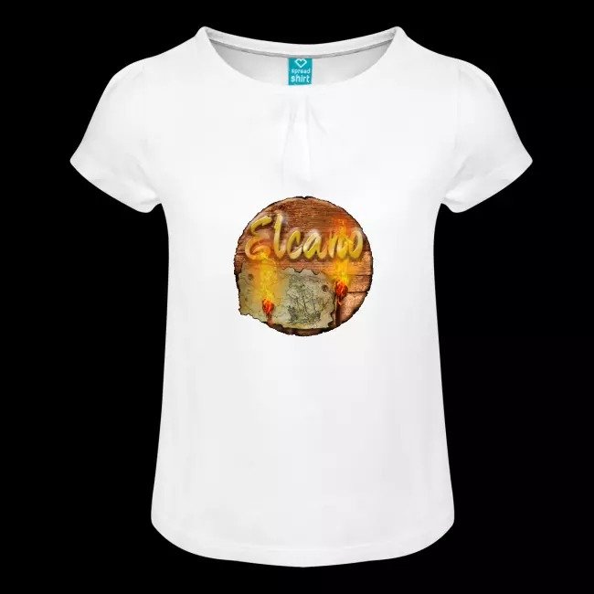Mädchen-T-Shirt mit Raffungen - Elcano Logo