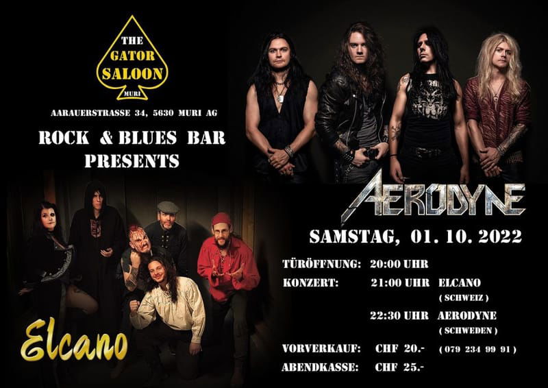 Aerodyne and Elcano @ Gator Saloon