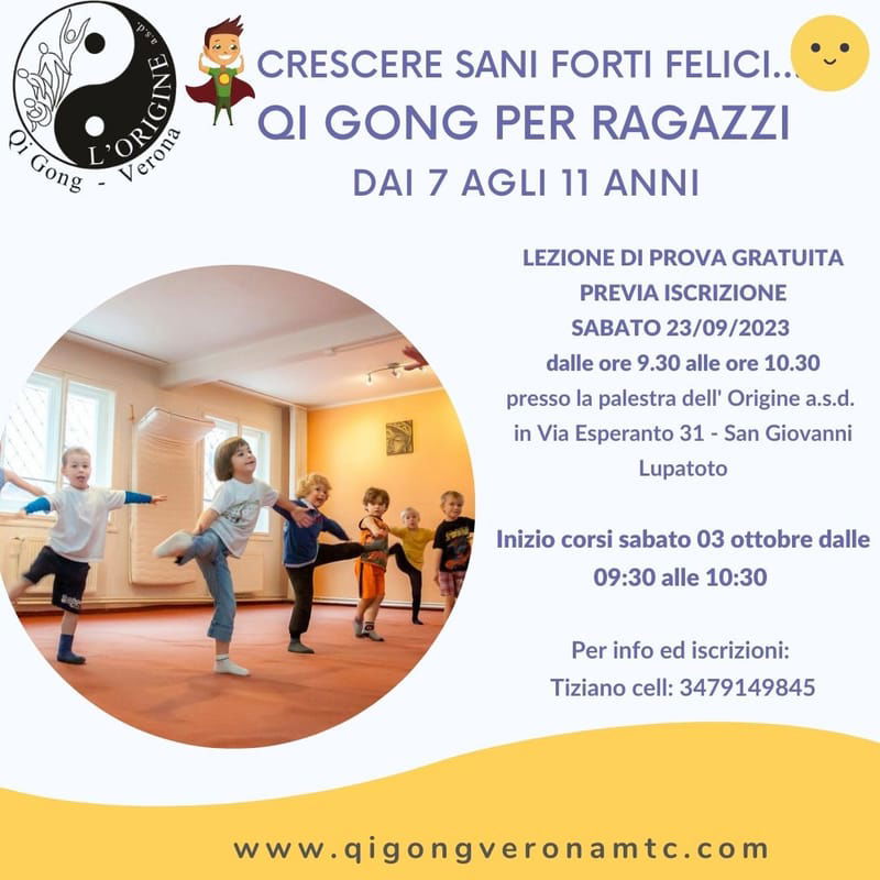 LEZIONE DI PROVA GRATUITA QI GONG PER RAGAZZI DAI 7 AGLI 11 ANNI