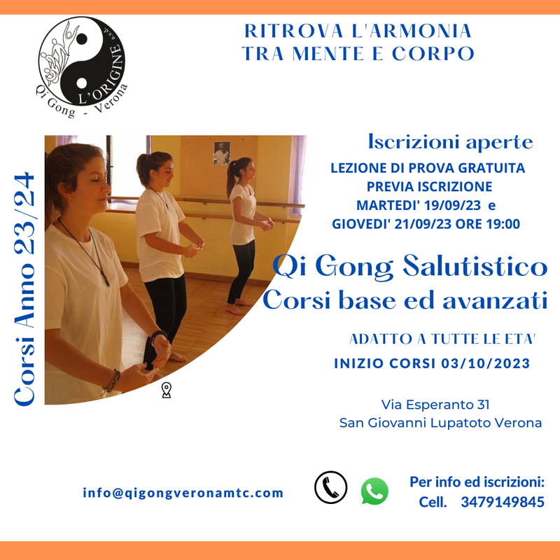 LEZIONE DI PROVA GRATUITA QI GONG SALUTISTICO PER ADULTI