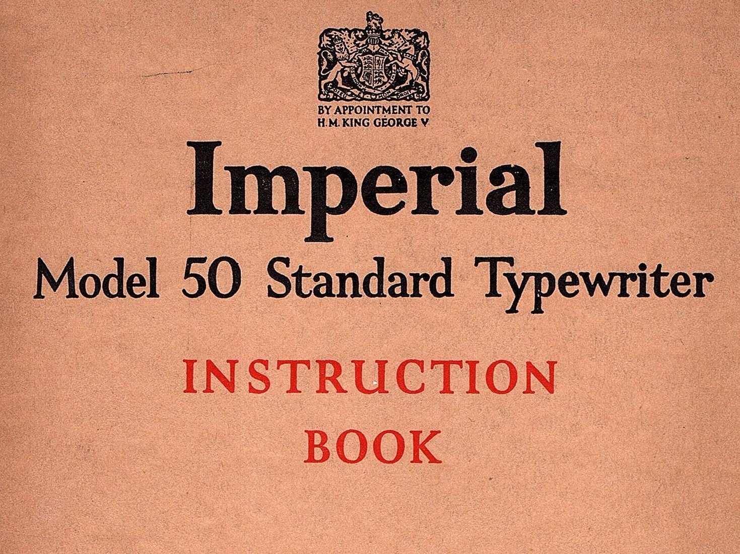 Imperial Model 50 Standard Typewriter