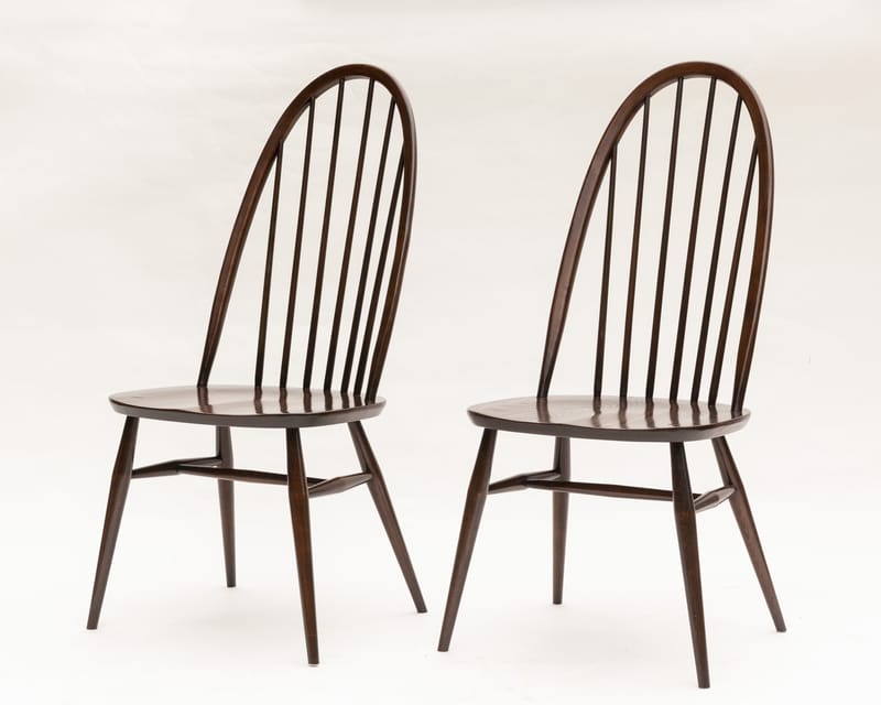 2 X Ercol Quaker Dining Chairs in Traditional Finish (875)