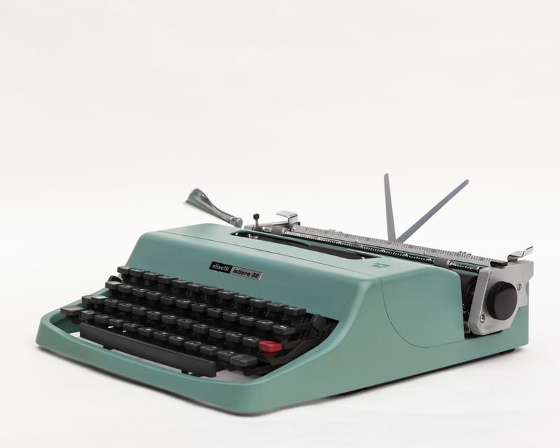 HERMES AMBASSADOR Working Vintage Swiss Typewriter with New Ribbon