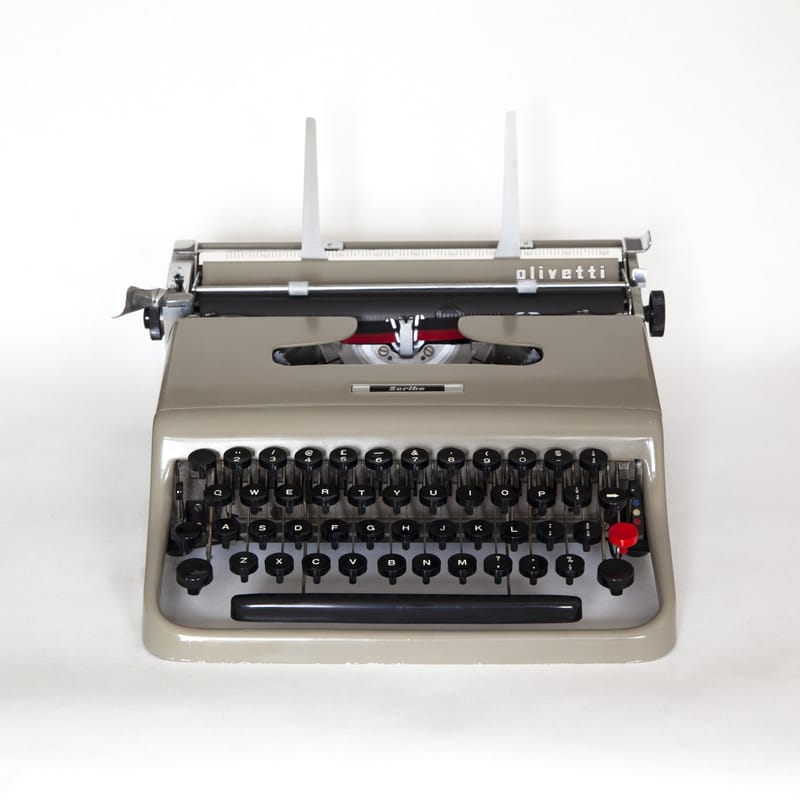 HERMES AMBASSADOR Working Vintage Swiss Typewriter with New Ribbon