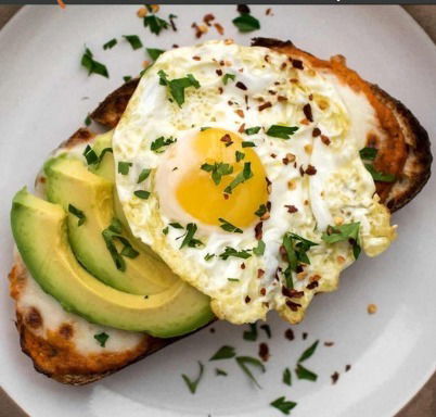 #9 Avocado Toast With poached egg on Multigrain Bread