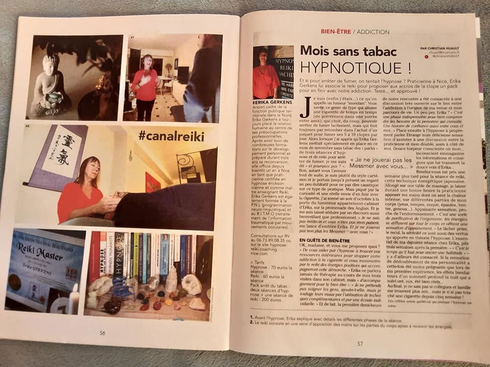 Mois sans tabac HYPNOTIQUE article paru dans #NOUS NICE MATIN par Christian HUAULT rédacteur en chef