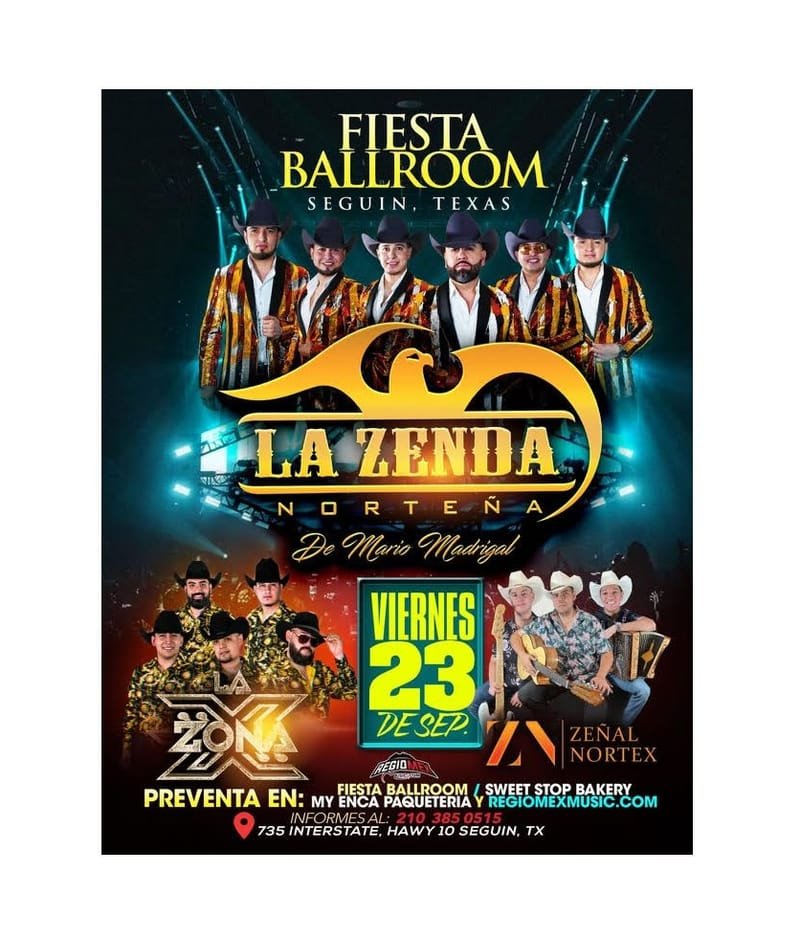 FIESTA BALLROOM PRESENTS: LA ZENDA NORTENA & LA ZONA X