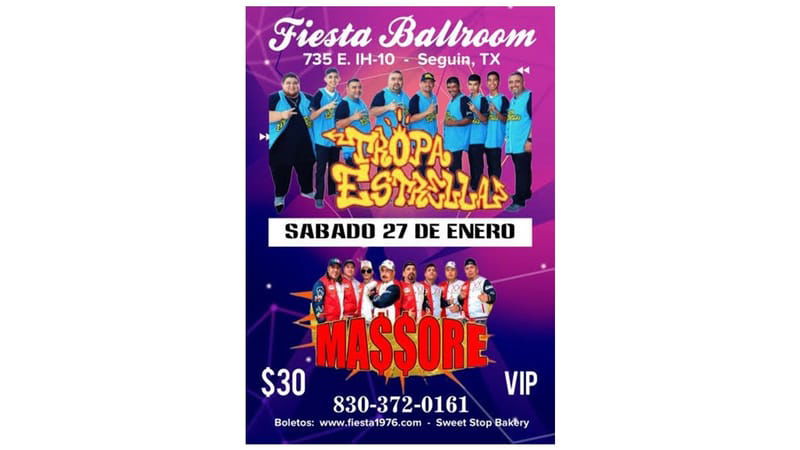 FIESTA BALLROOM PRESENTS: GRUPO MASSORE & TROPA ESTRELLA