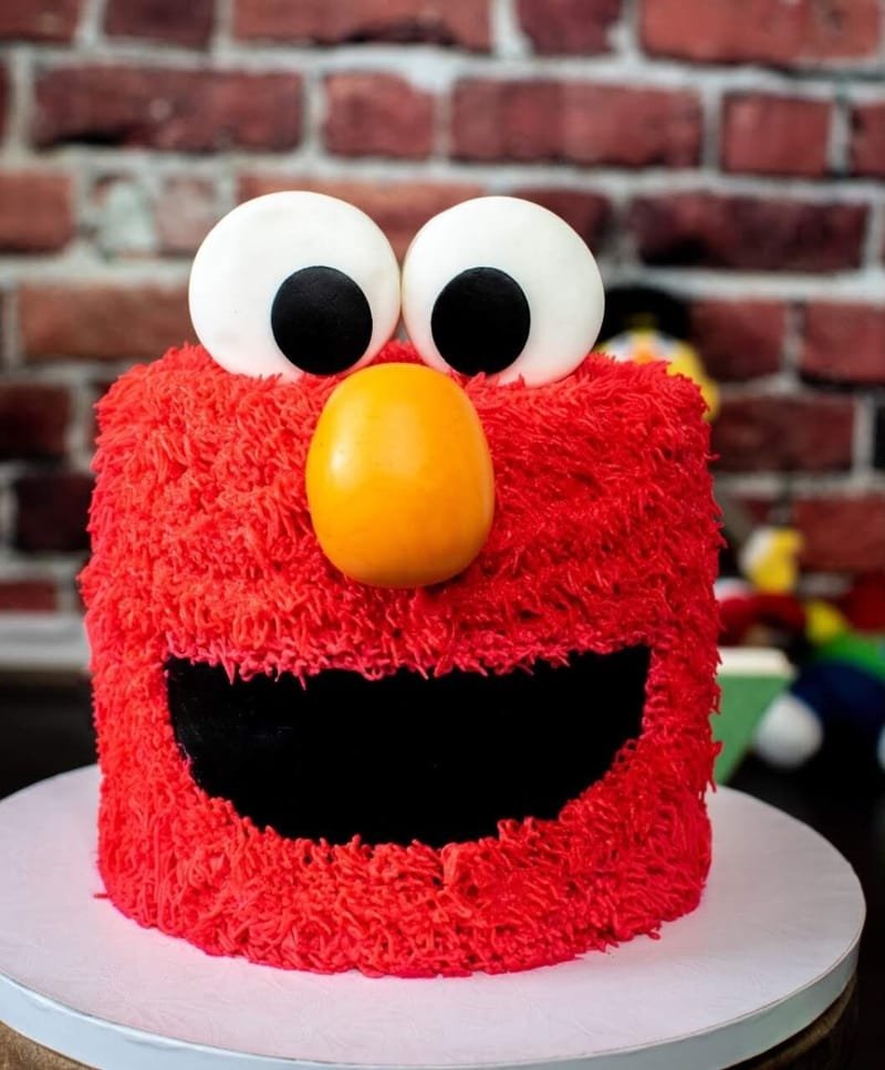 Elmo Birthday Cake (Cakelettes) * Moms and Crafters