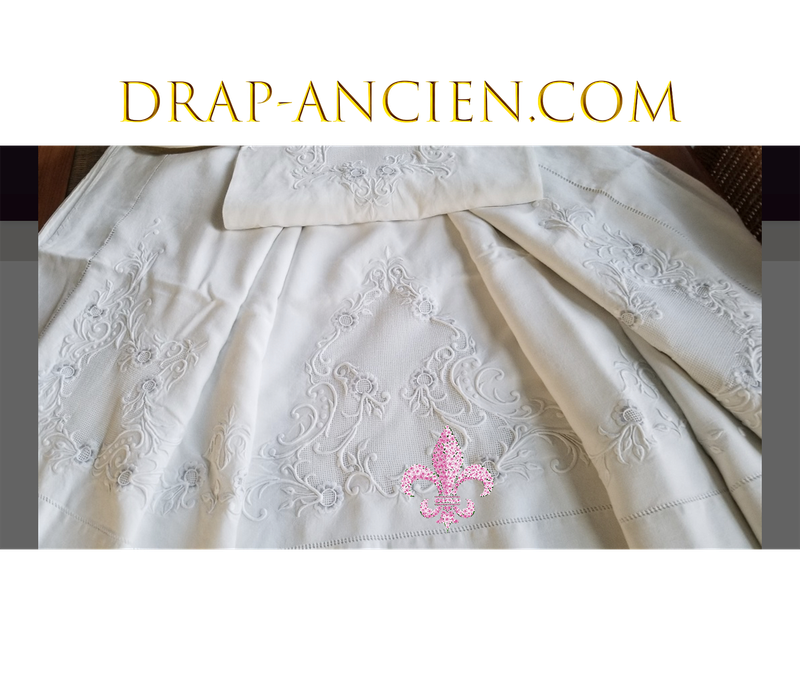 Drap ancien metis d'occasion - Linge de maison