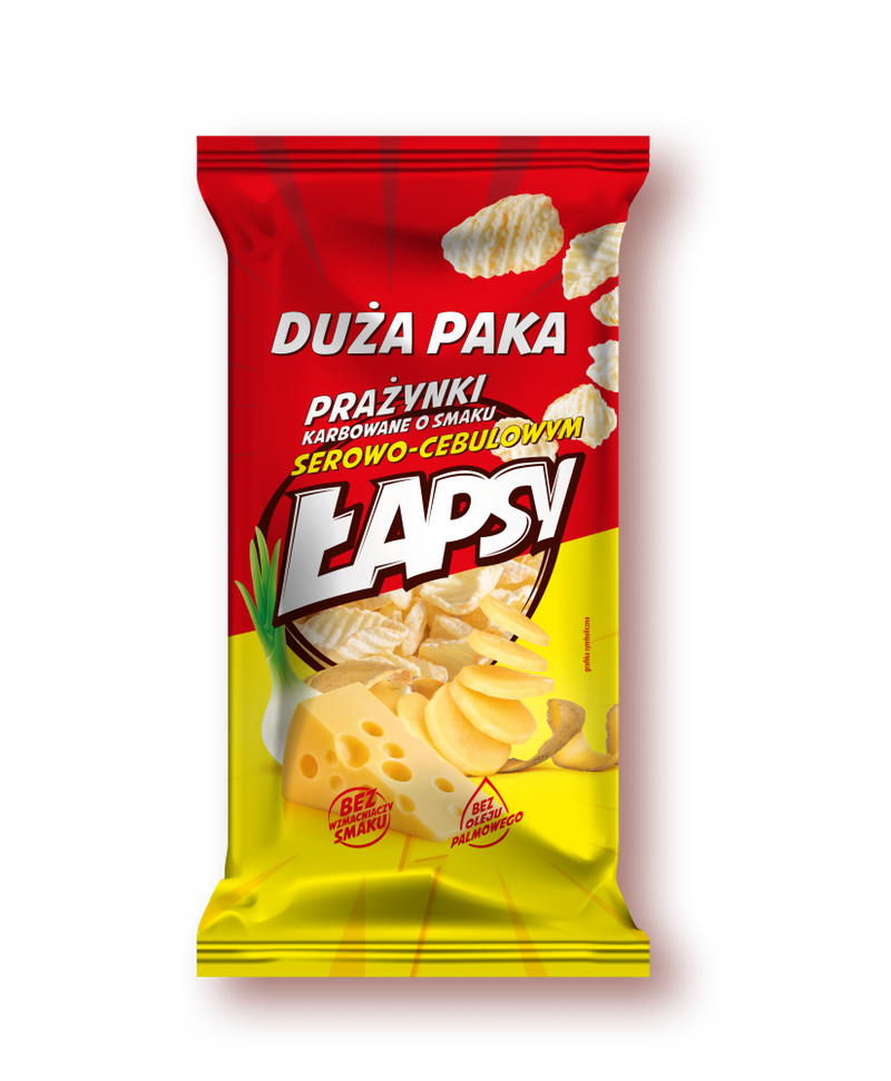 Łapsy prażynki ser-cebula 110g