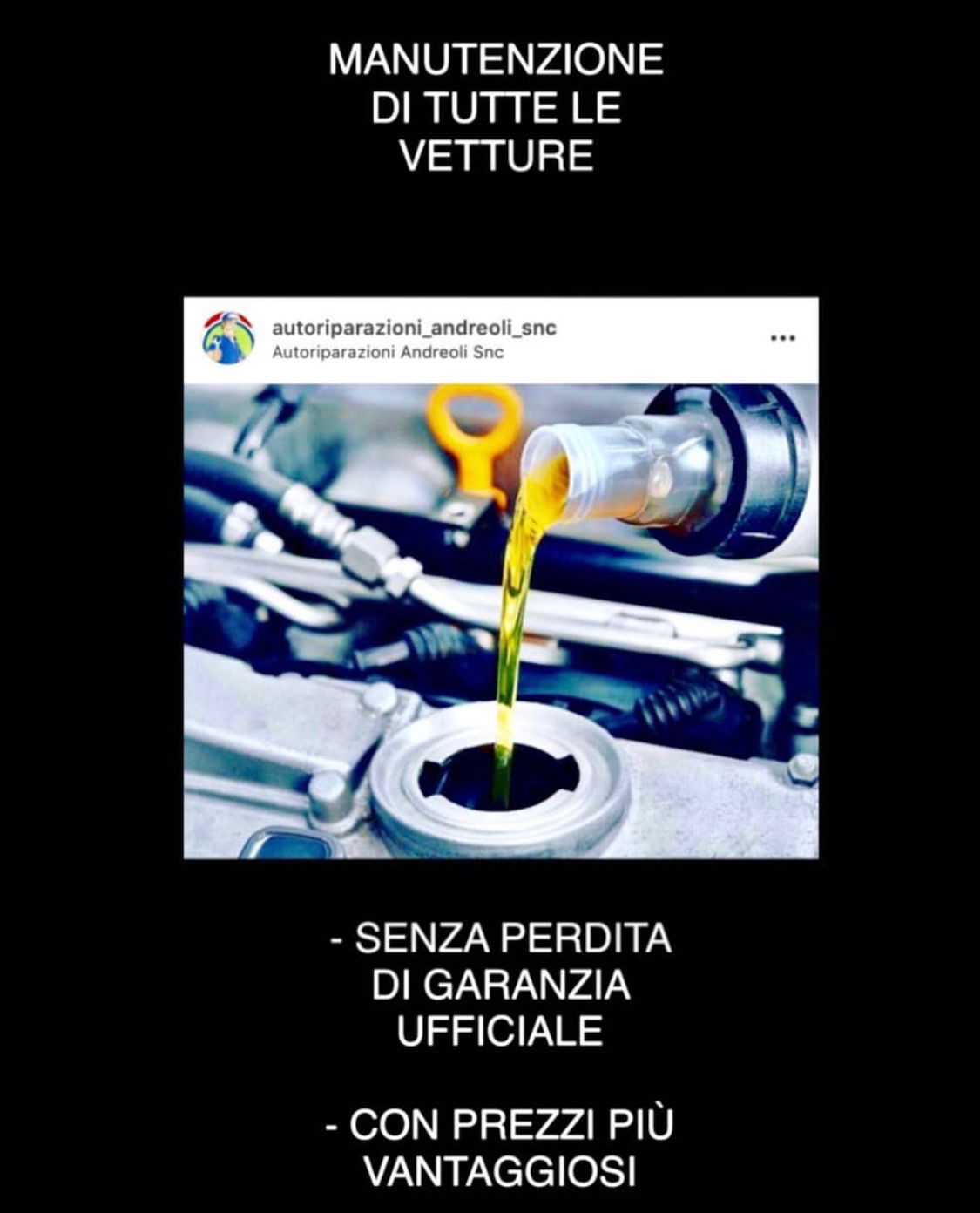 MANUTENZIONE SENZA PERDITA DI GARANZIA UFFICIALE