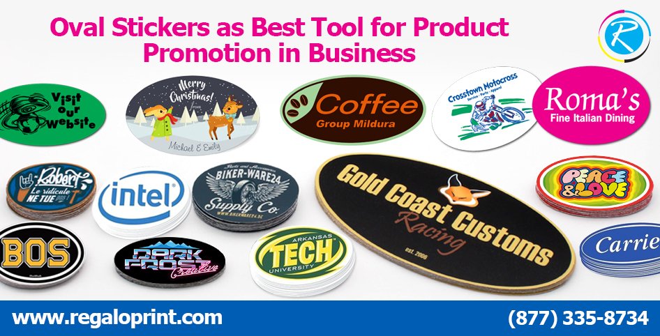 Oval stickers as Best Tool for Product Promotion in Business