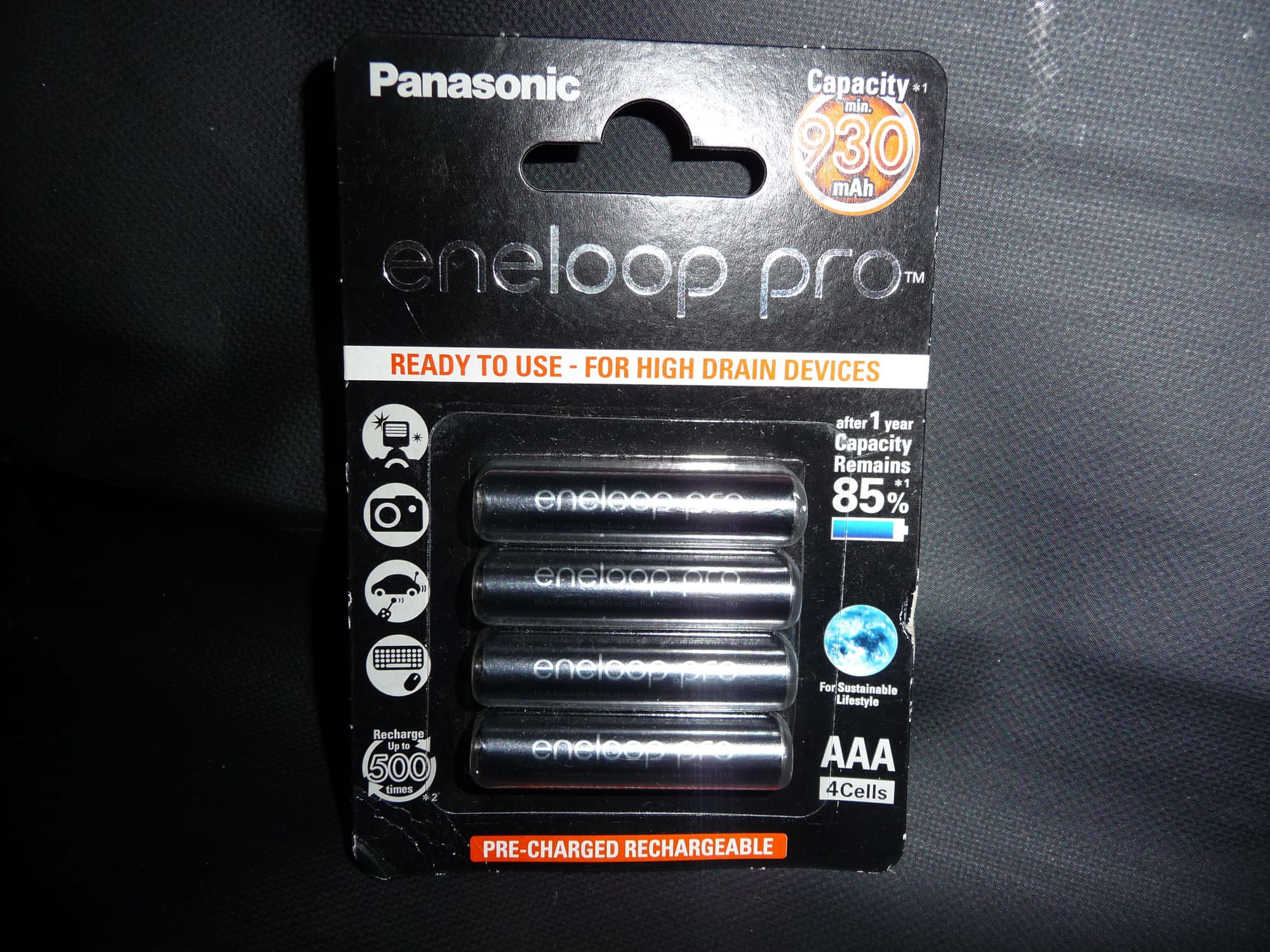 Panasonska AAA, Eneloop pro, 950 mAh