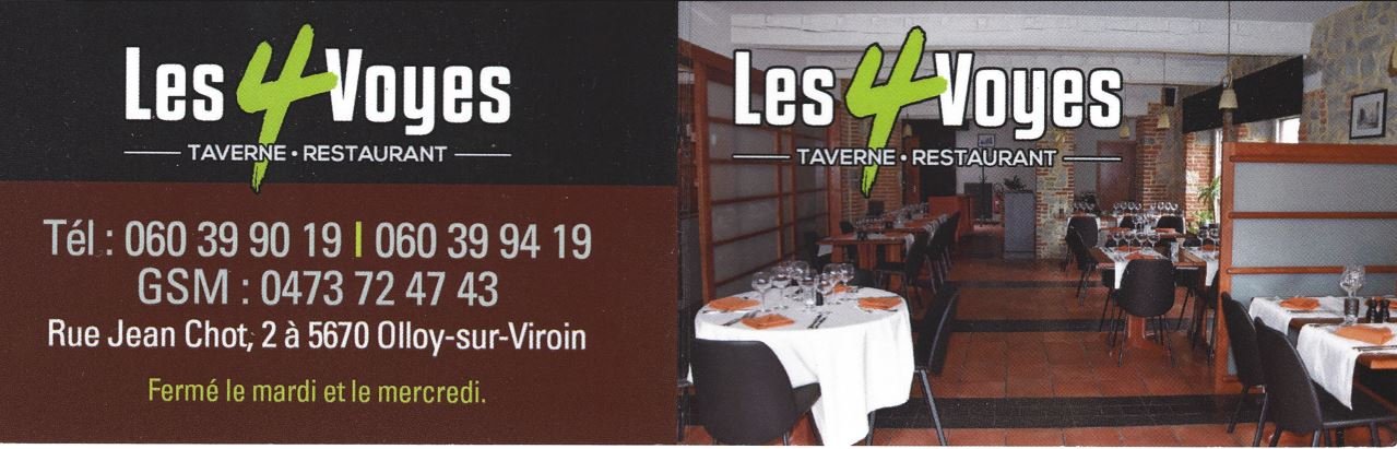Les 4 Voyes - Taverne - Restaurant - Olloy-sur-Viroin