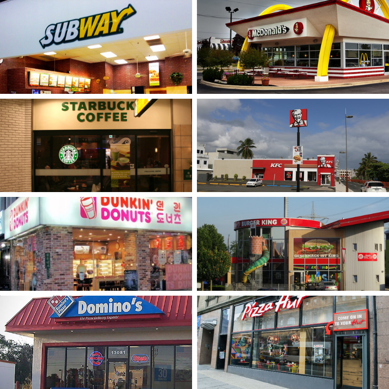 Top Largest Fast Food Chains in the World