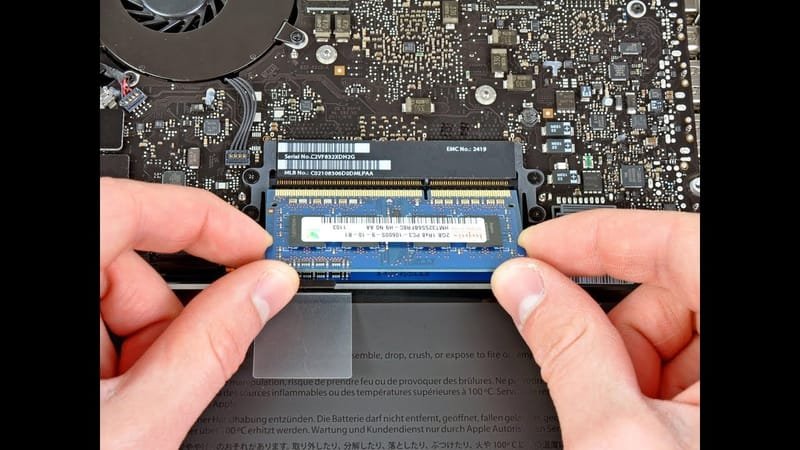 Αναβάθμιση μνήμης σε Macbook (RAM) 12€