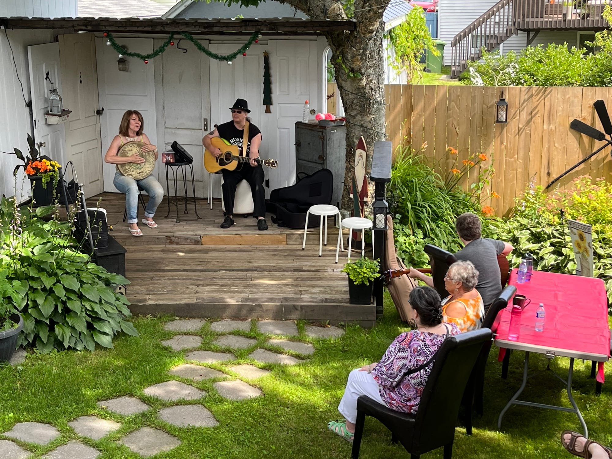 Family Musicians for the BBQ