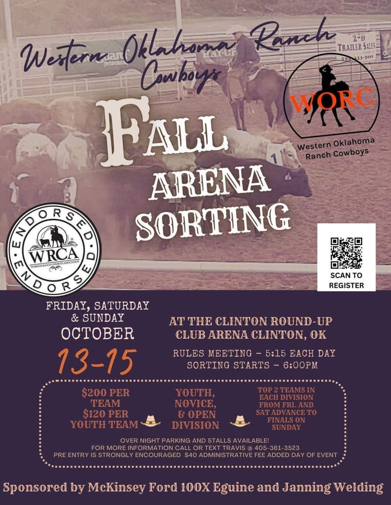 Fall Buckle Series Arena Sorting Presented By Triple Cross Children's ...