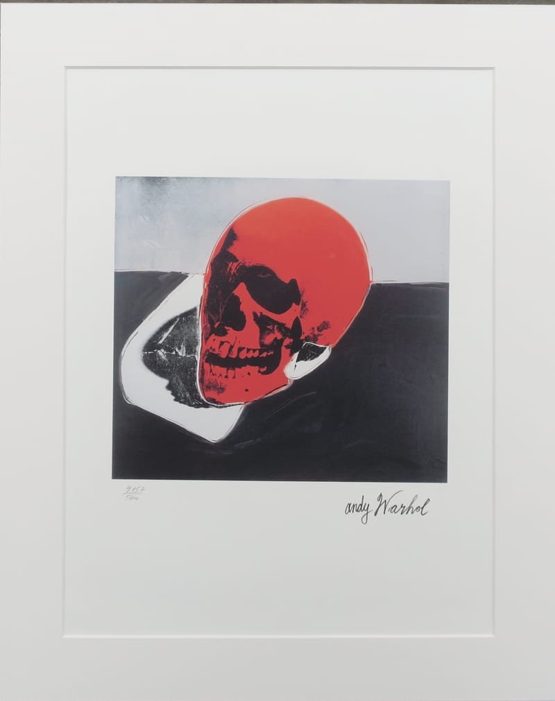 Andy WARHOL Skull Lithograph red