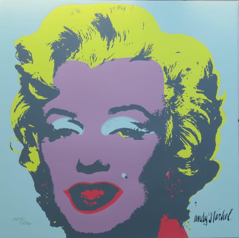 Andy Warhol Marilyn Monroe Portrait Lithograph