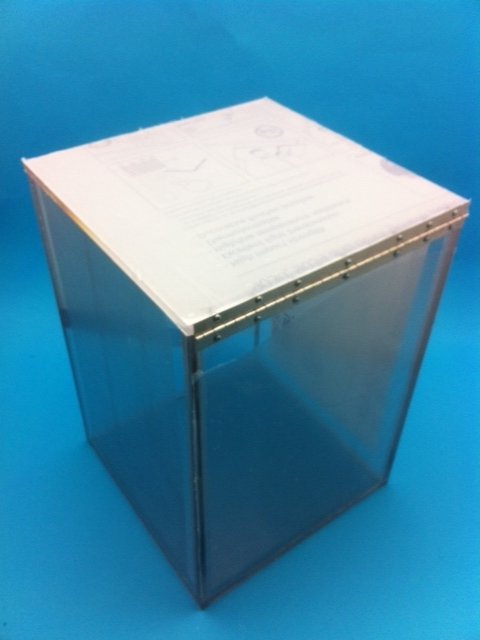 Clear Custom Size Plexiglass Box with Cam Lock Hinged Lid